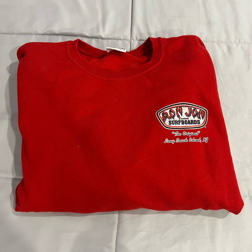 Ron Jon Surfboards Red Sweatshirt